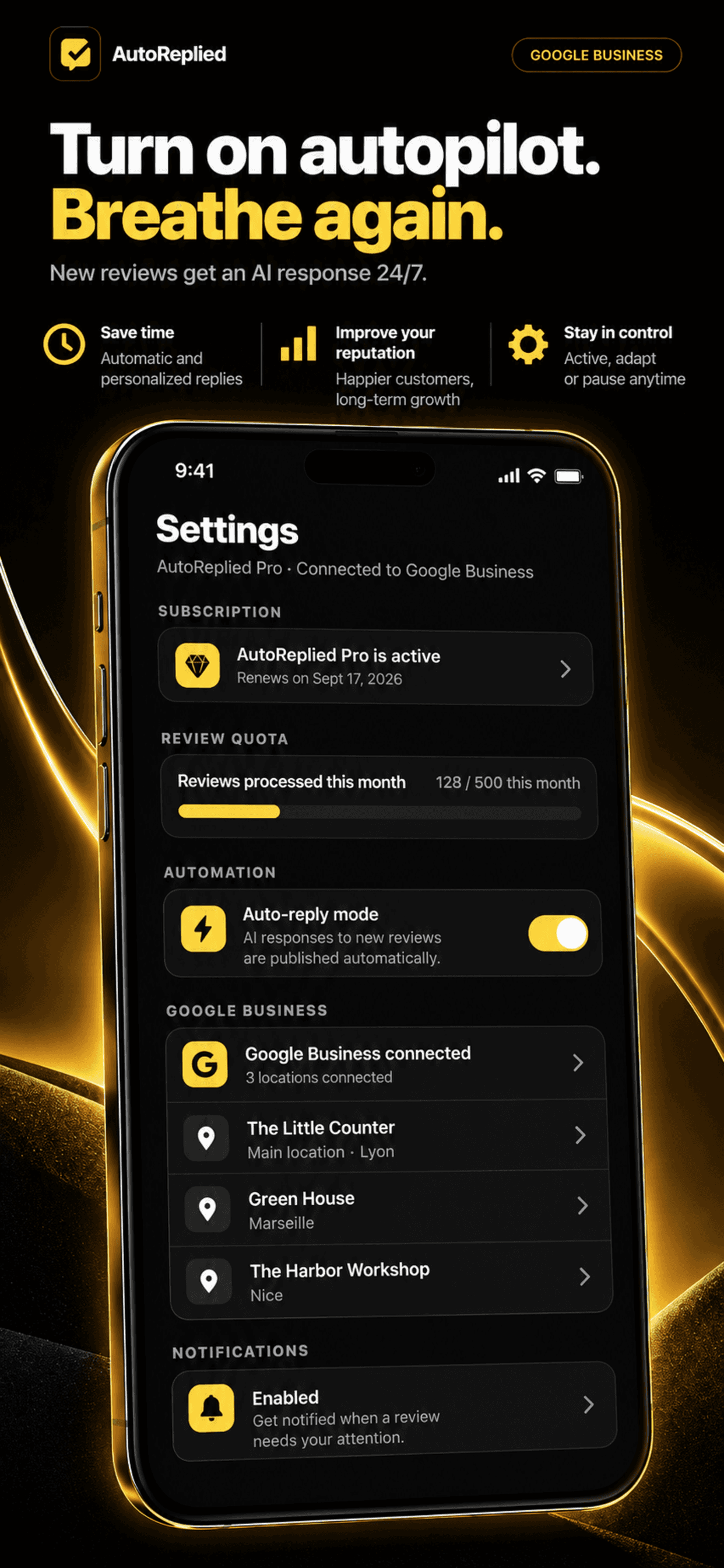 AutoReplied automatic mode settings